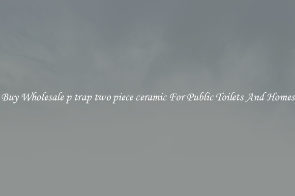 Buy Wholesale p trap two piece ceramic For Public Toilets And Homes
