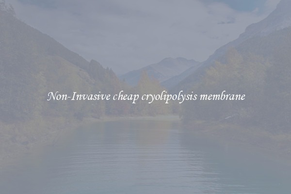 Non-Invasive cheap cryolipolysis membrane