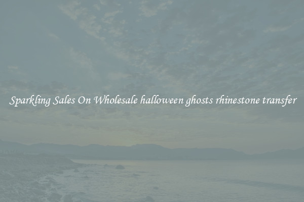Sparkling Sales On Wholesale halloween ghosts rhinestone transfer
