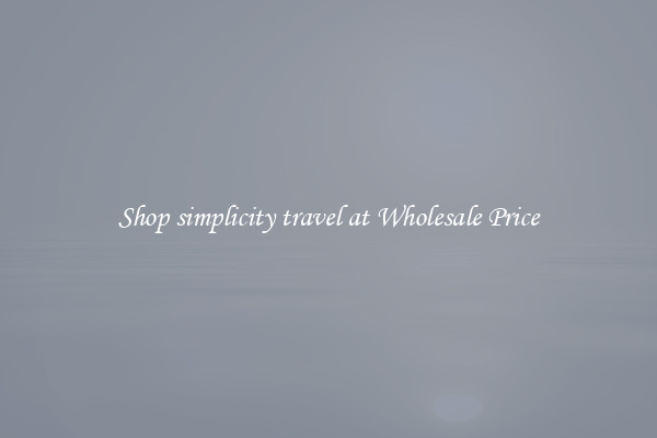 Shop simplicity travel at Wholesale Price