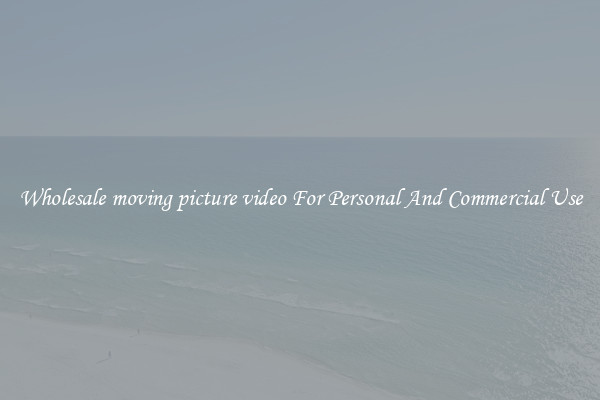 Wholesale moving picture video For Personal And Commercial Use