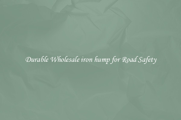 Durable Wholesale iron hump for Road Safety